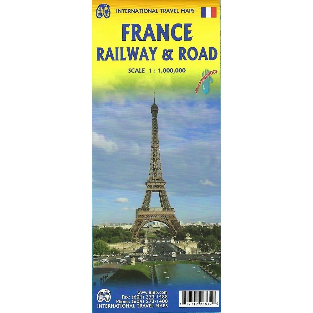 Järnvägskarta Frankrike ITM